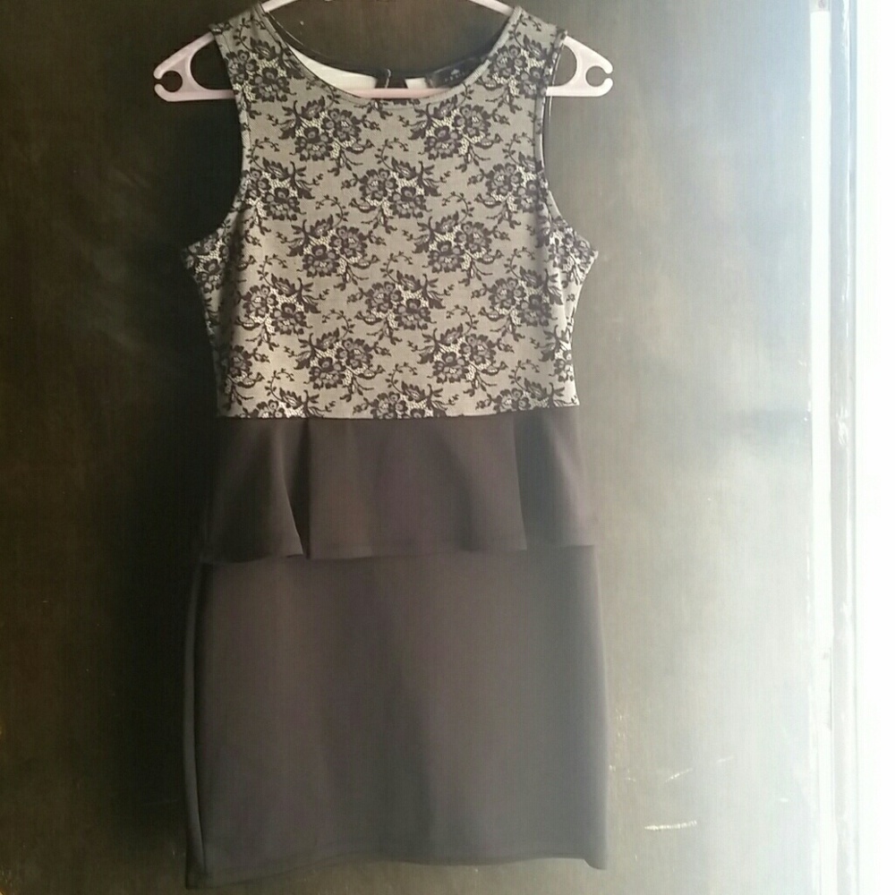 A black with nice top design dress